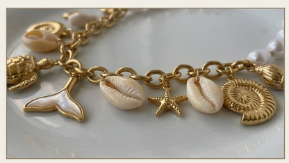 Collar de perlas marinas